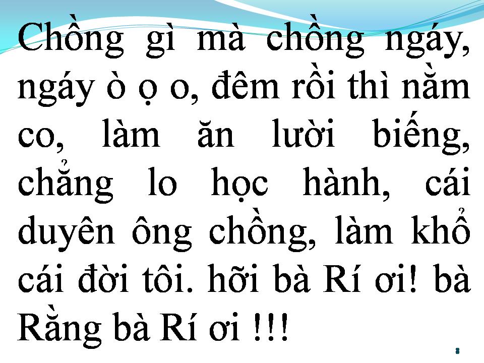 Lời bài hát BÀ RẰNG BÀ RÍ