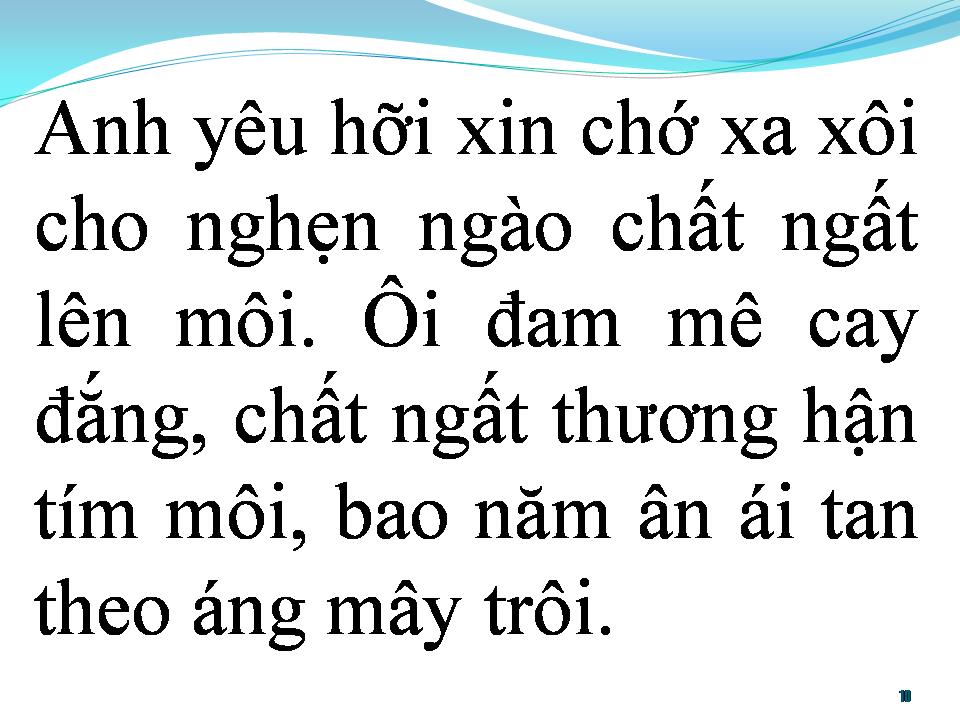 Lời bài hát BẠC TÌNH CA