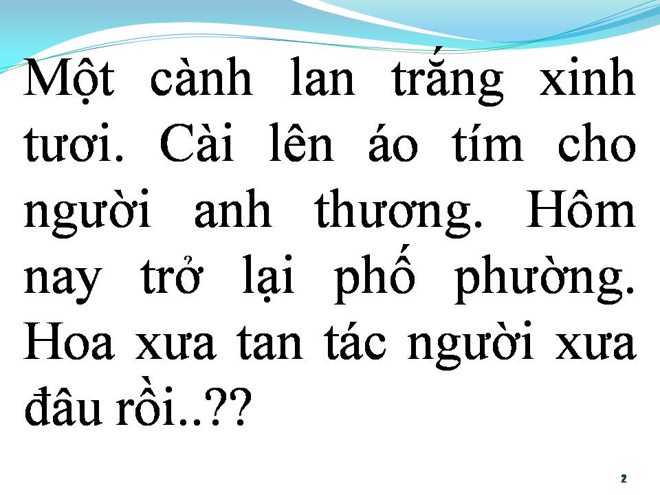 Lời bài hát BẠCH PHONG LAN