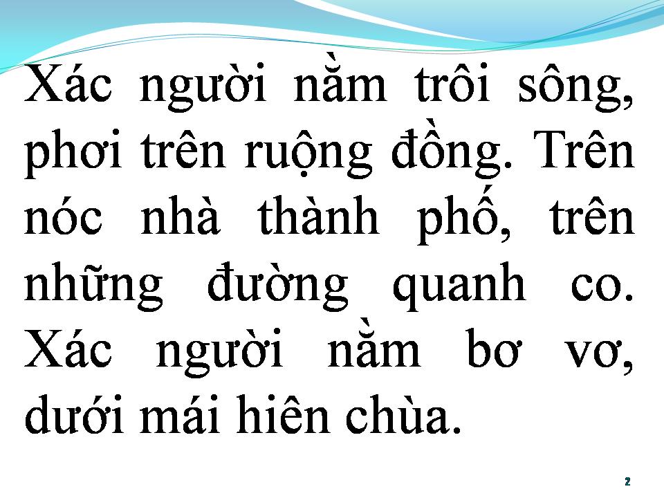 Lời bài hát BÀI CA DÀNH CHO NHỮNG XÁC NGƯỜI