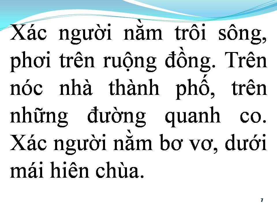 Lời bài hát BÀI CA DÀNH CHO NHỮNG XÁC NGƯỜI