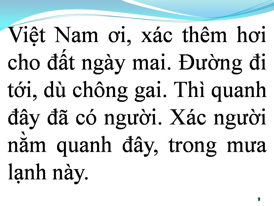 Lời bài hát BÀI CA DÀNH CHO NHỮNG XÁC NGƯỜI
