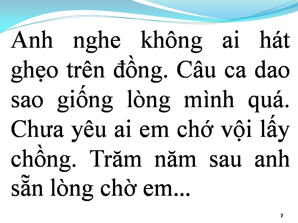 Lời bài hát BÀI CA DAO CHO EM