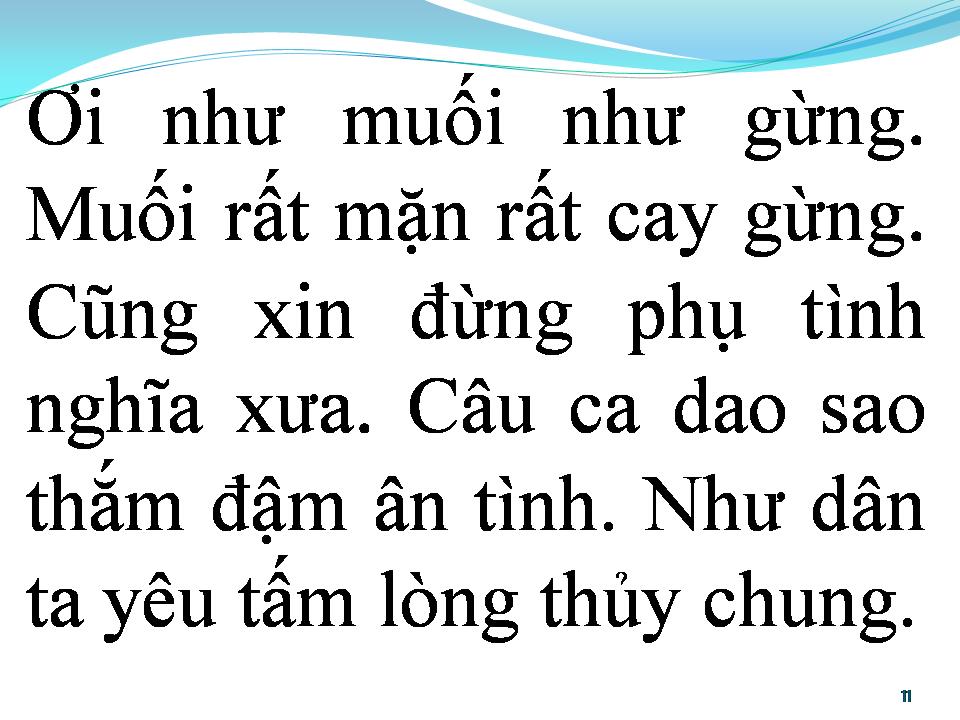 Lời bài hát BÀI CA DAO CHO EM