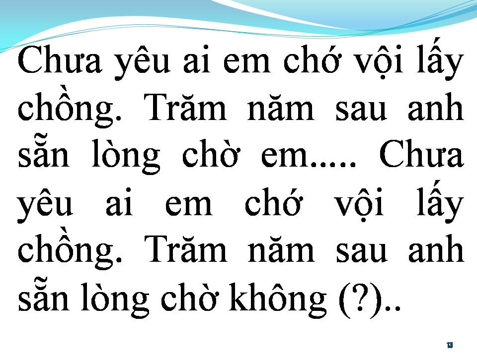 Lời bài hát BÀI CA DAO CHO EM