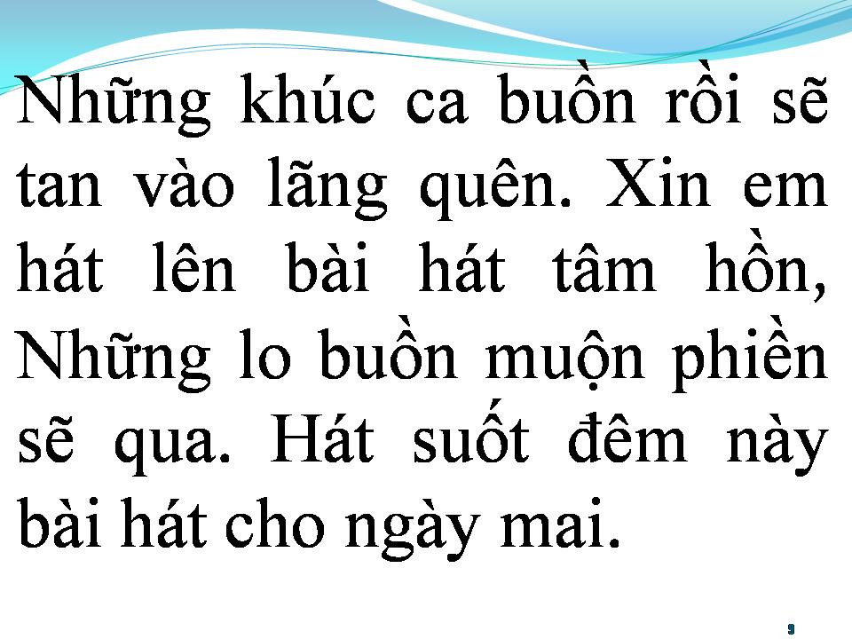 Lời bài hát BÀI CA ĐÊM