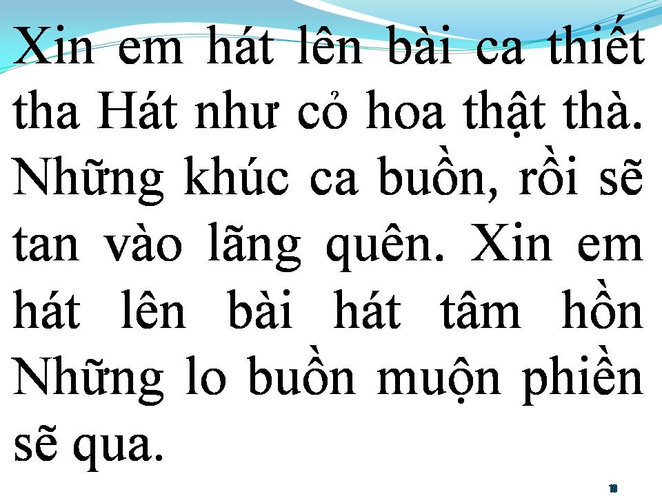 Lời bài hát BÀI CA ĐÊM