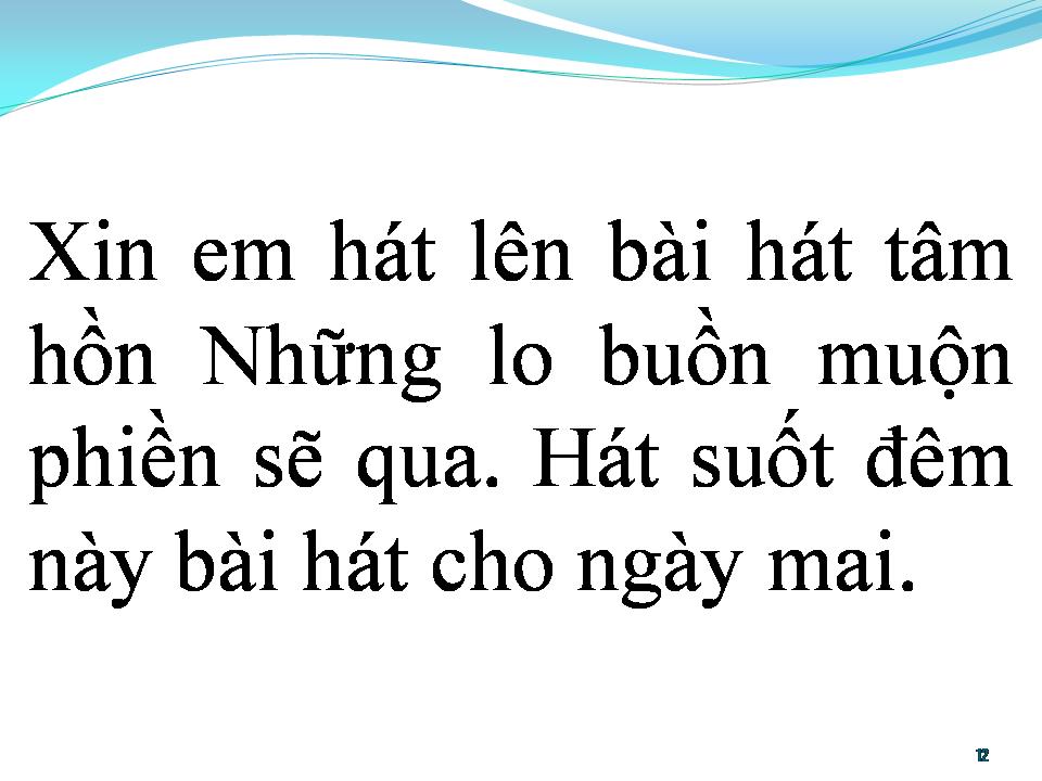 Lời bài hát BÀI CA ĐÊM