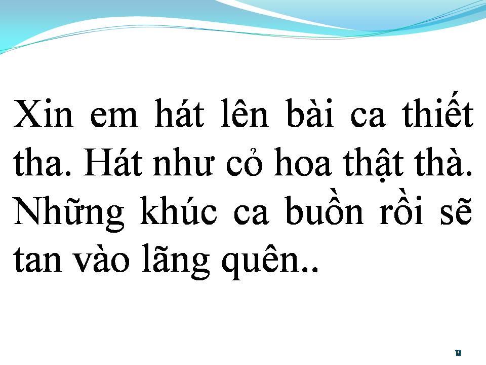 Lời bài hát BÀI CA ĐÊM