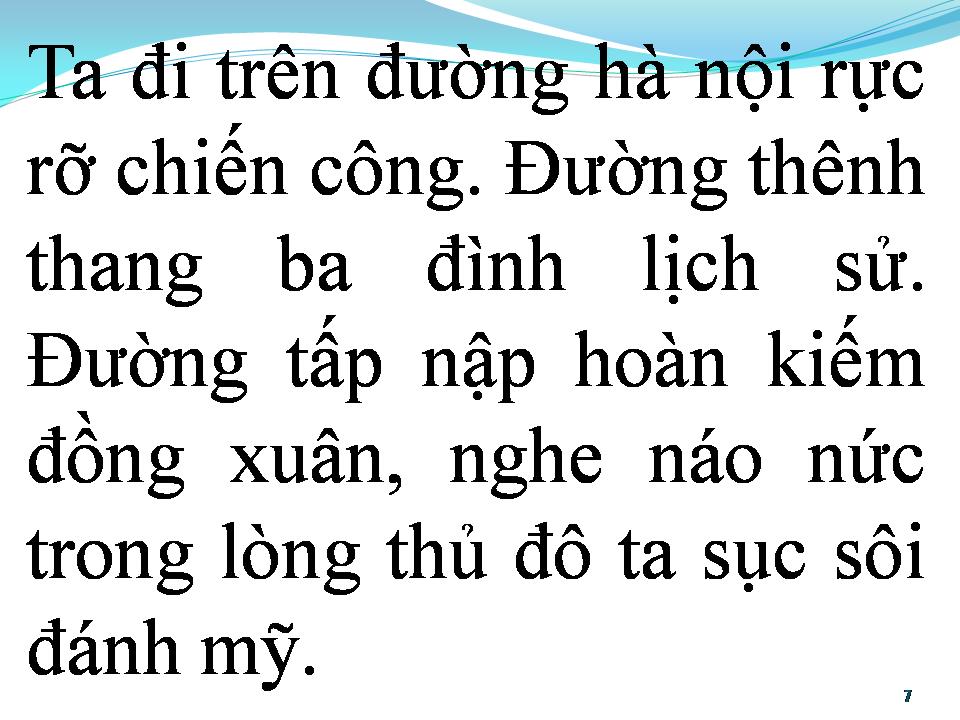 Lời bài hát BÀI CA HÀ NỘI