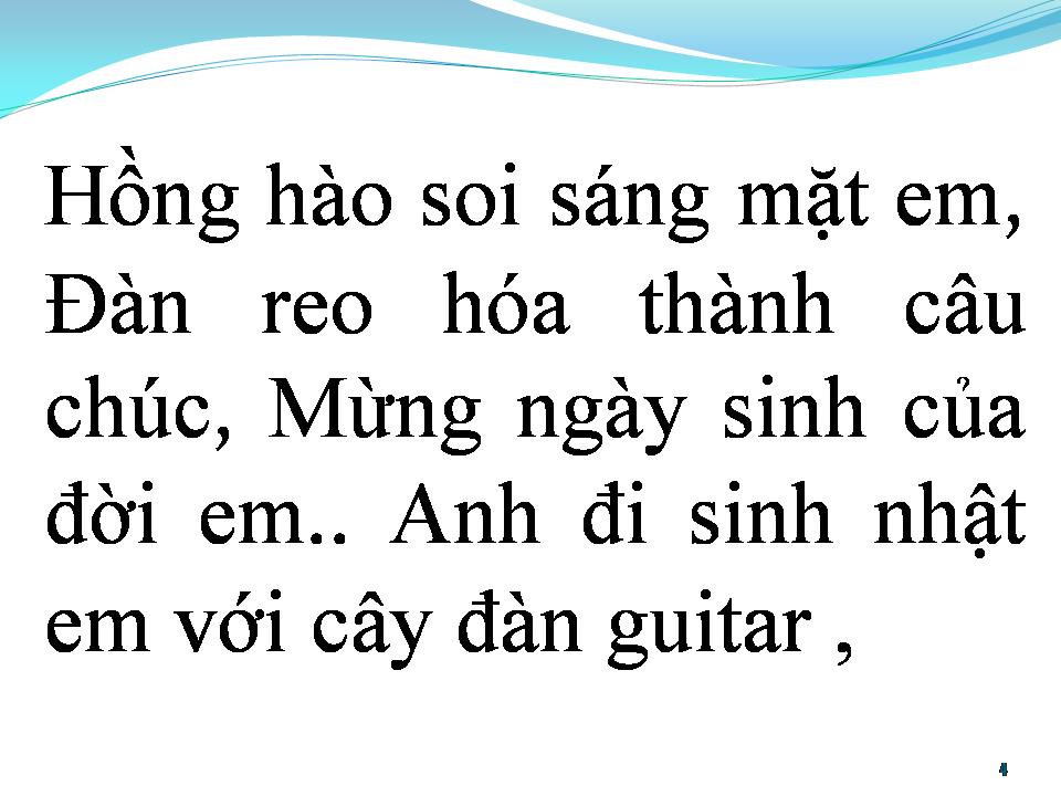 Lời bài hát BÀI CA MỪNG SINH NHẬT
