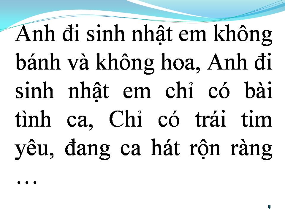 Lời bài hát BÀI CA MỪNG SINH NHẬT