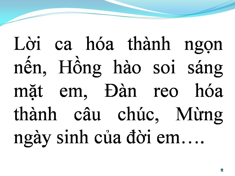Lời bài hát BÀI CA MỪNG SINH NHẬT