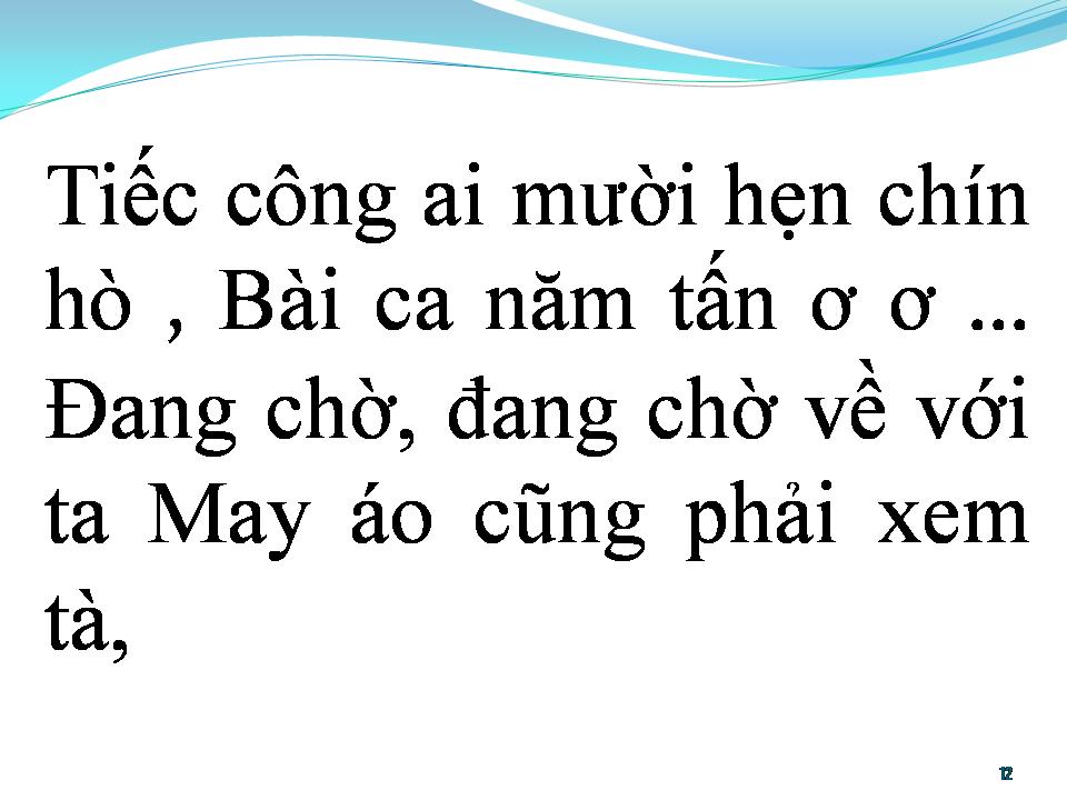 Lời bài hát BÀI CA NĂM TẤN