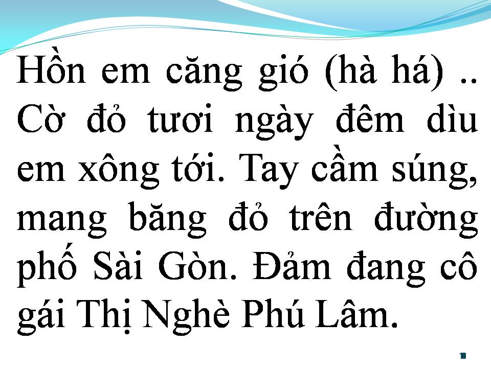 Lời bài hát BÀI CA NGƯỜI NỮ TỰ VỆ SÀI GÒN