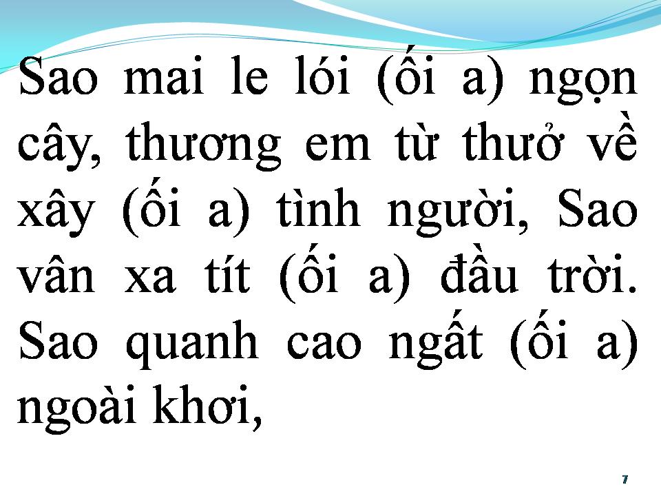 Lời bài hát BÀI CA SAO