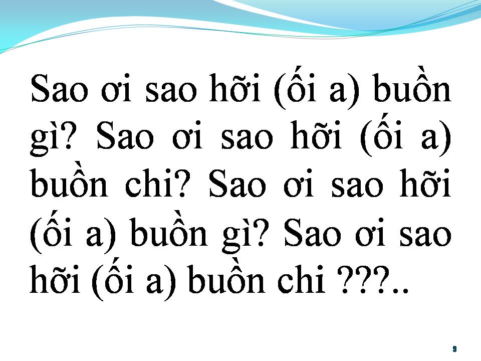 Lời bài hát BÀI CA SAO