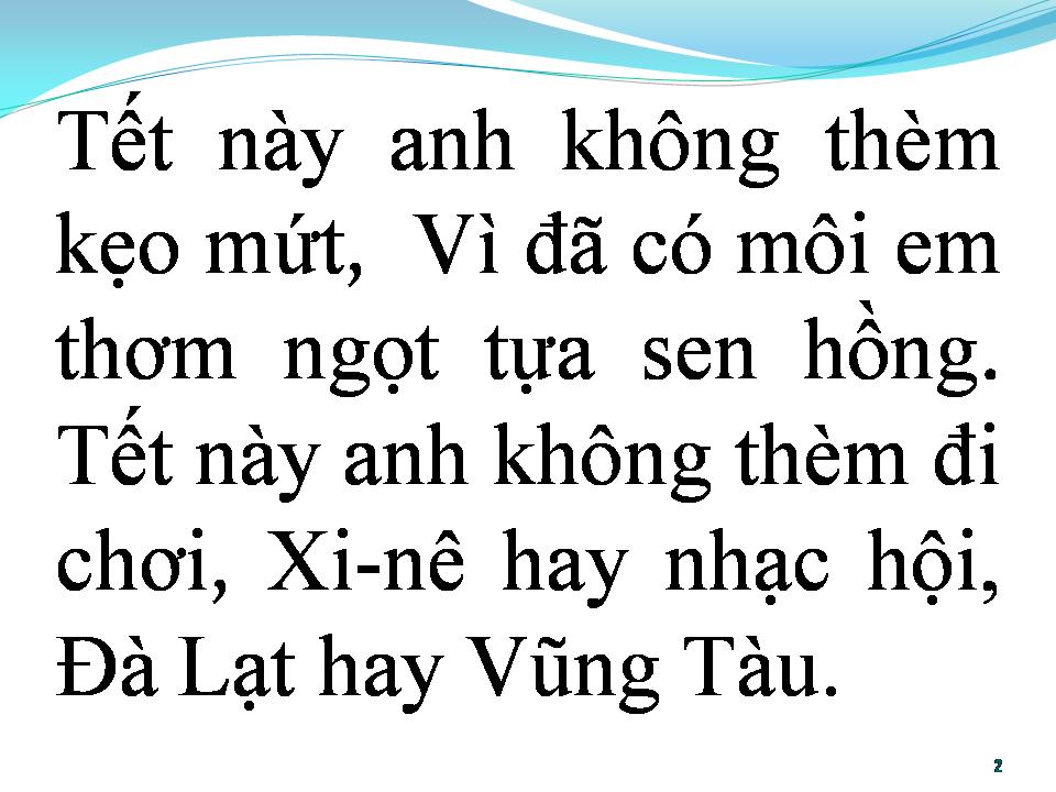 Lời bài hát BÀI CA TẾT CHO EM