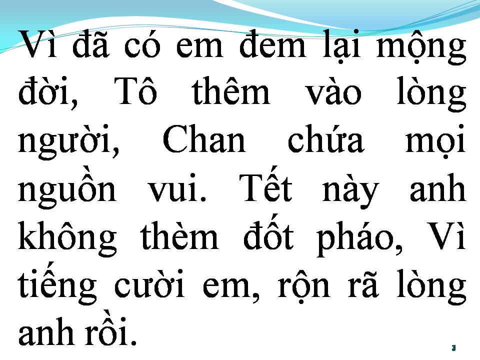 Lời bài hát BÀI CA TẾT CHO EM