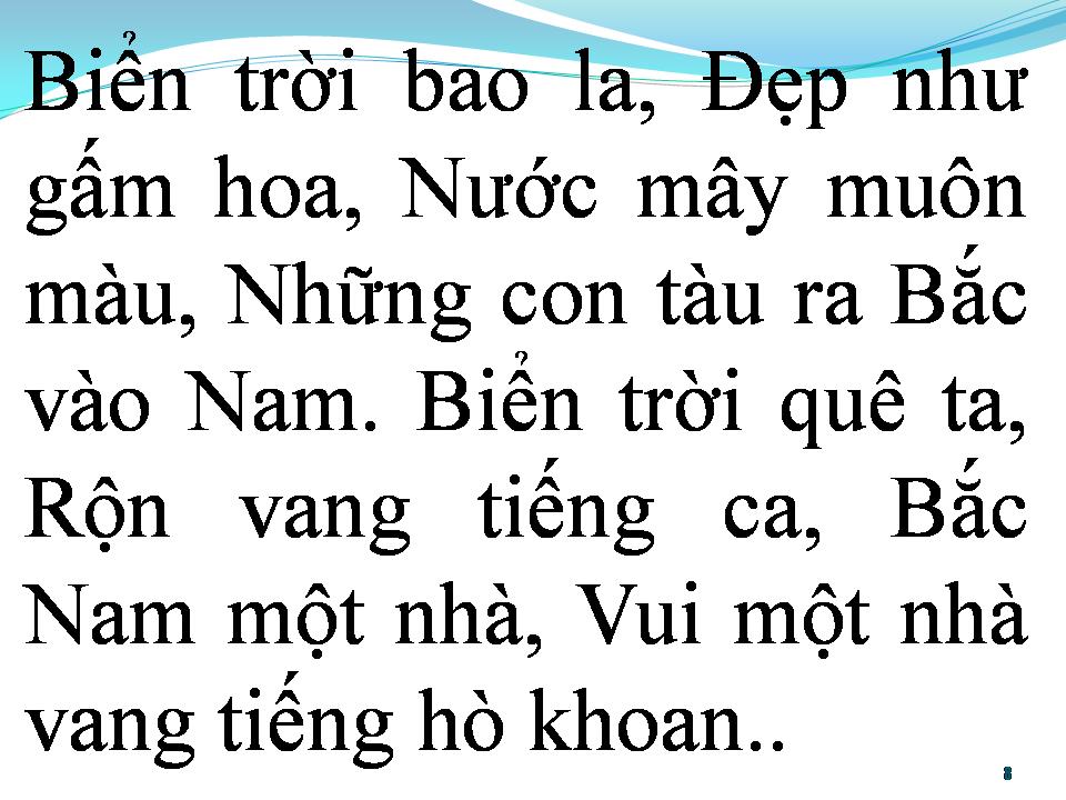 Lời bài hát BÀI CA THỐNG NHẤT
