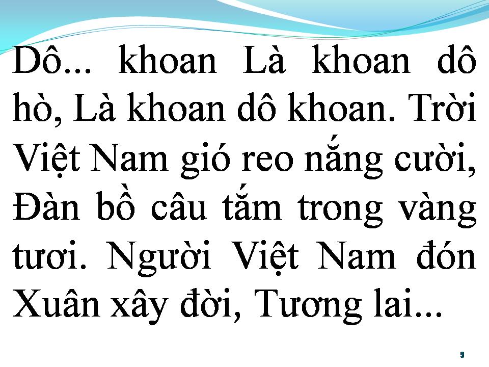 Lời bài hát BÀI CA THỐNG NHẤT