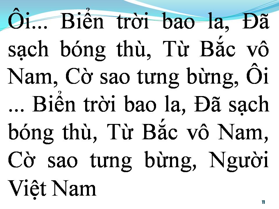 Lời bài hát BÀI CA THỐNG NHẤT