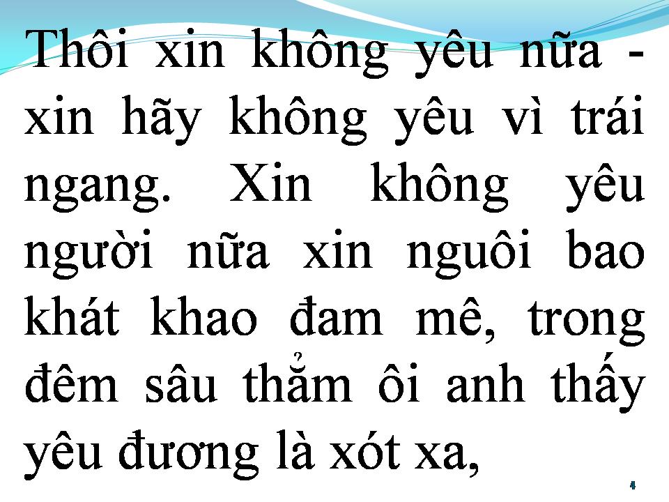 Lời bài hát BÀI CA TÌNH NHỚ