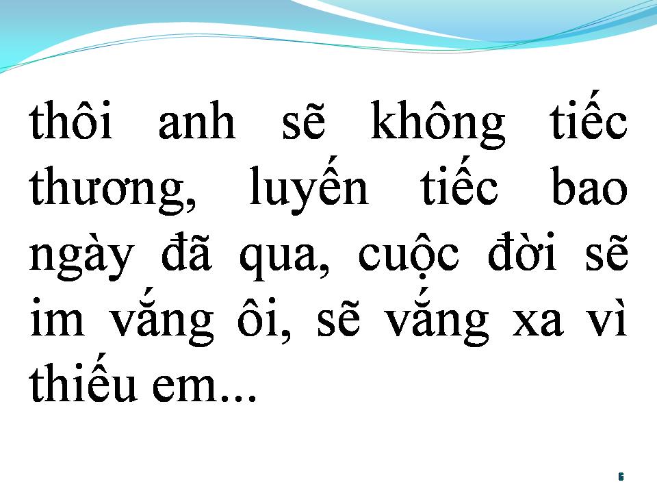 Lời bài hát BÀI CA TÌNH NHỚ