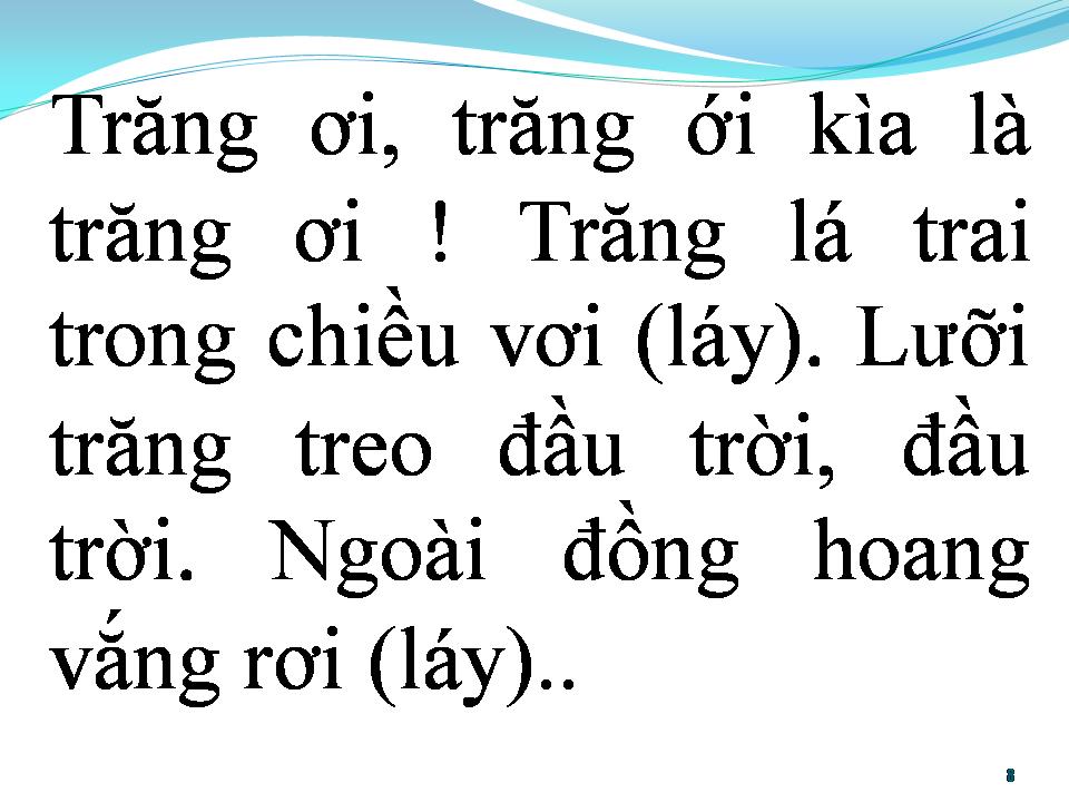 Lời bài hát BÀI CA TRĂNG