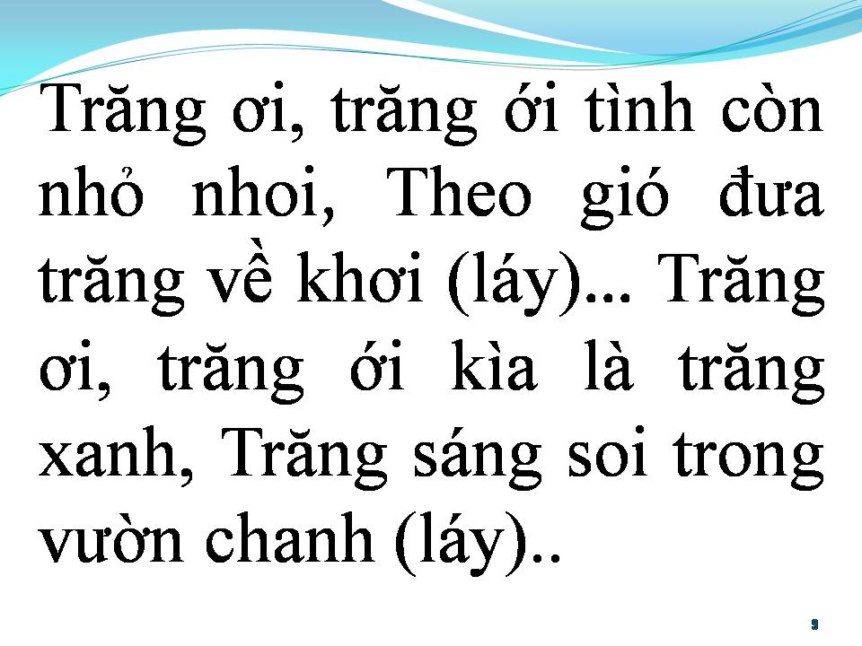 Lời bài hát BÀI CA TRĂNG