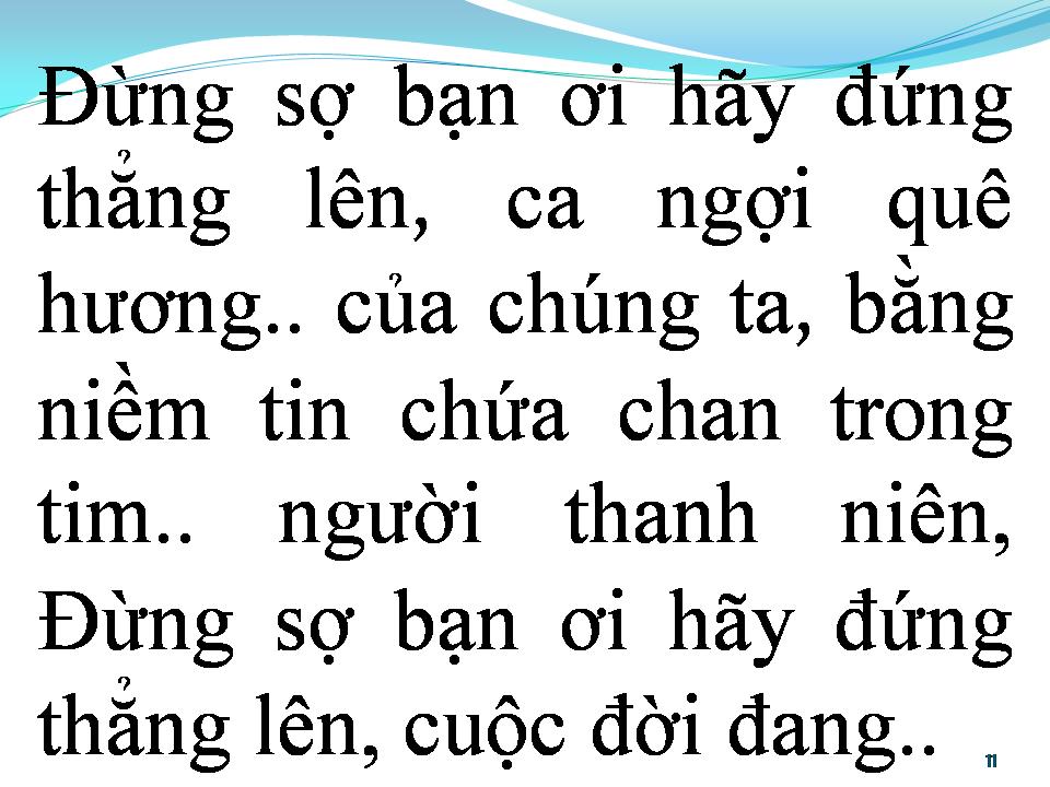 Lời bài hát BÀI CA TUỔI TRẺ
