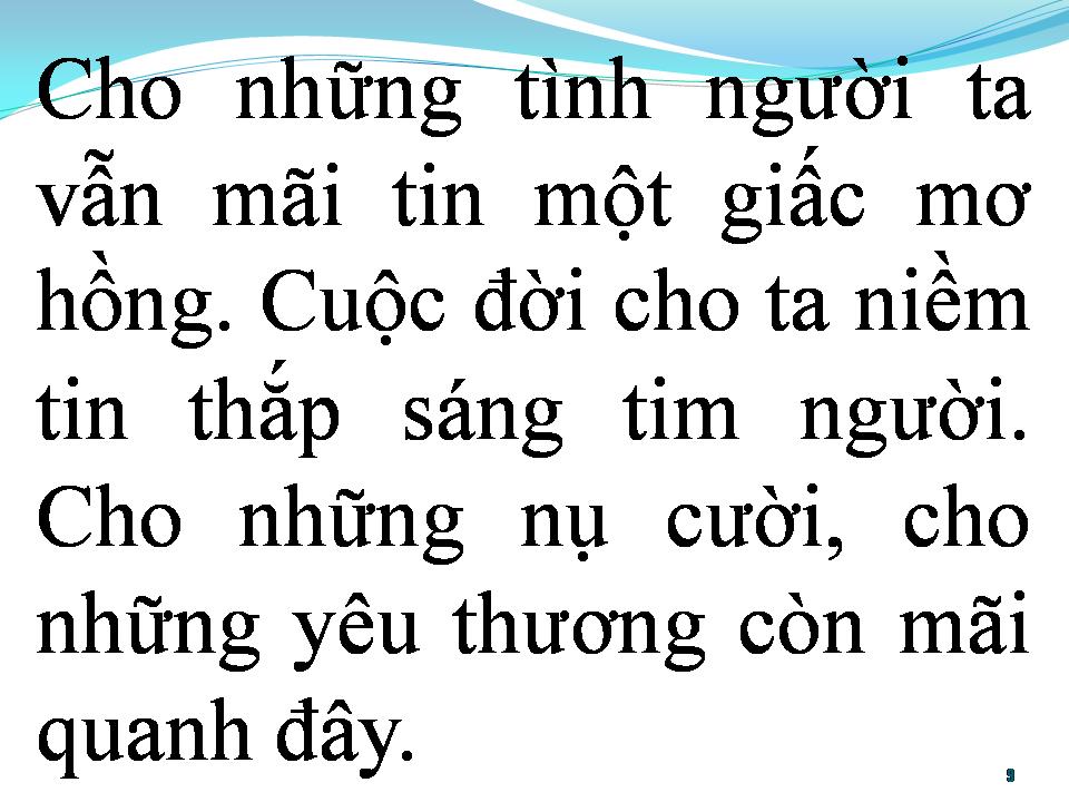 Lời bài hát BÀI CA YÊU ĐỜI