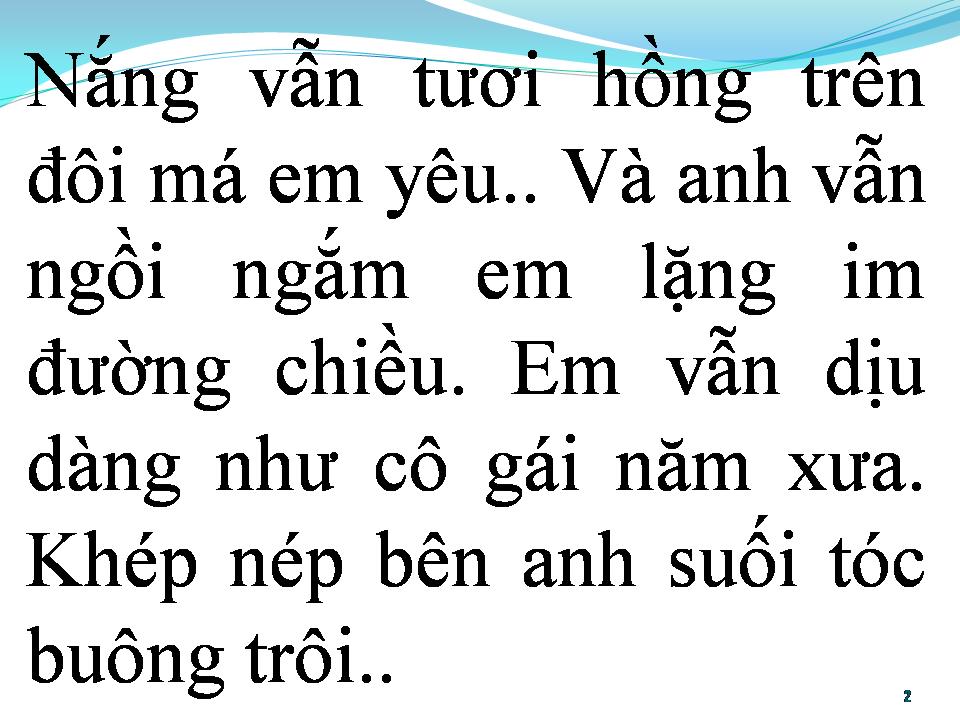 Lời bài hát BÀI HÁT CHIỀU THU