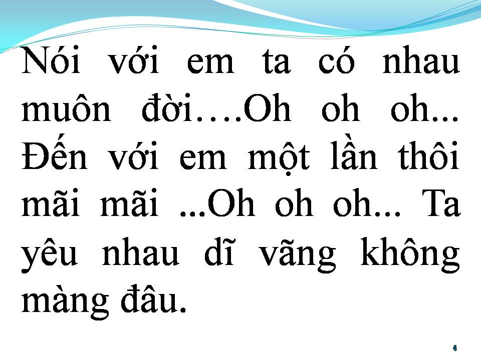 Lời bài hát BÀI HÁT CHO EM
