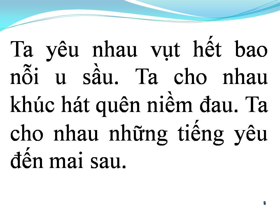 Lời bài hát BÀI HÁT CHO EM