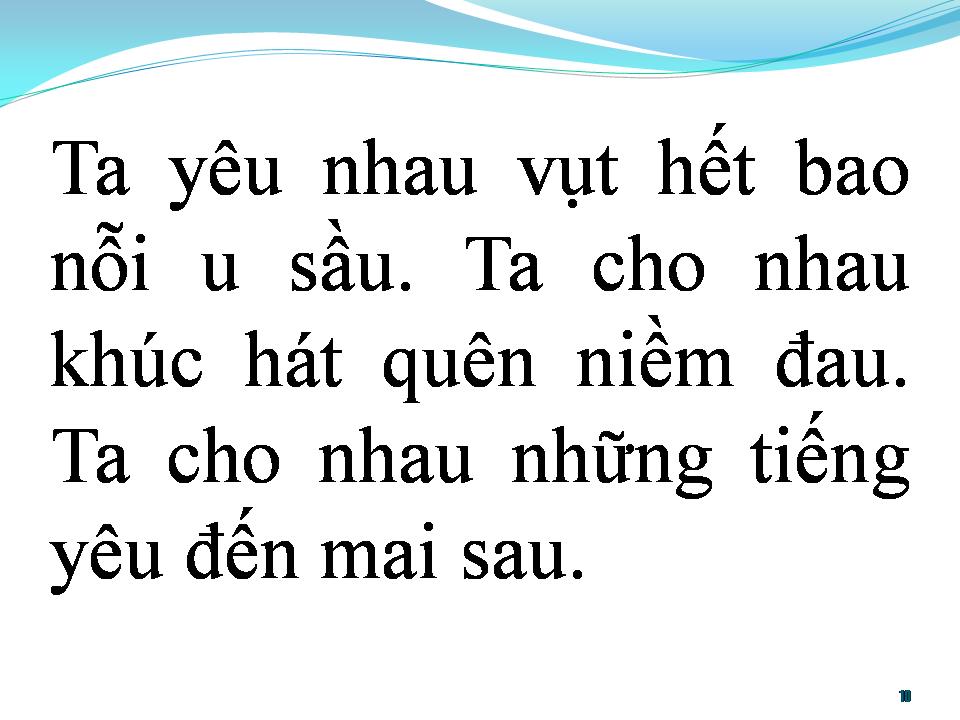 Lời bài hát BÀI HÁT CHO EM