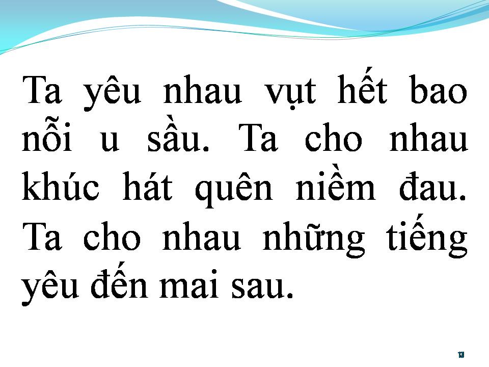Lời bài hát BÀI HÁT CHO EM