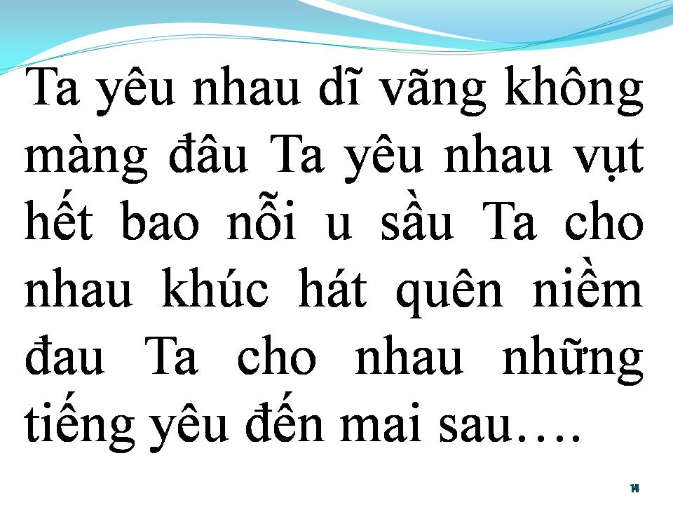 Lời bài hát BÀI HÁT CHO EM