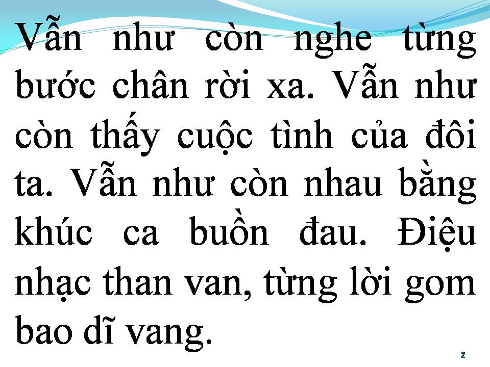 Lời bài hát BÀI HÁT CÔ ĐƠN