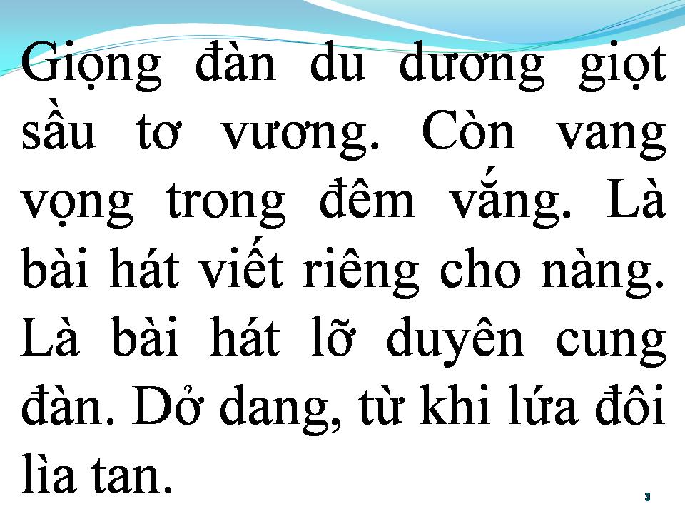 Lời bài hát BÀI HÁT CÔ ĐƠN