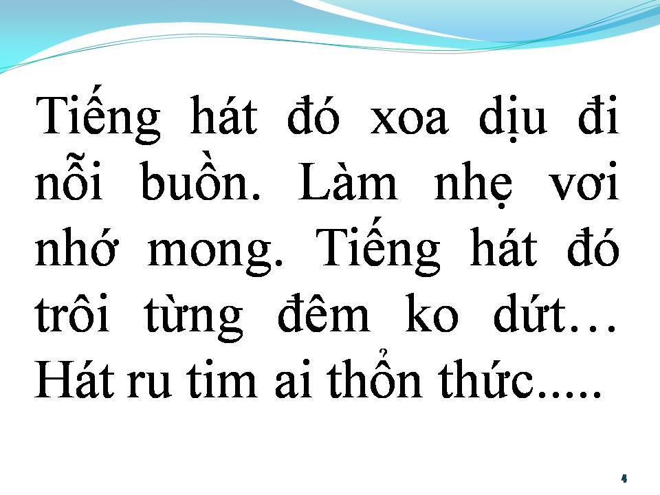 Lời bài hát BÀI HÁT CUỐI