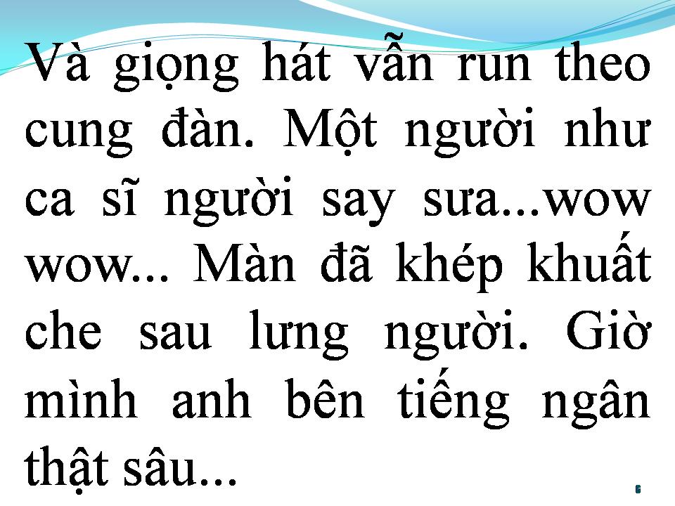 Lời bài hát BÀI HÁT CUỐI