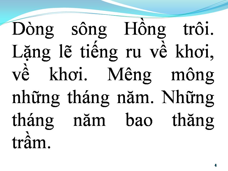 Lời bài hát BÀI HÁT RU MÙA ĐÔNG