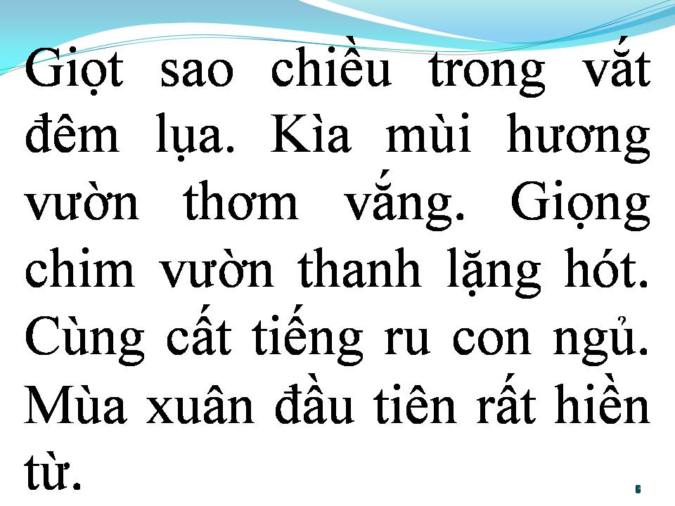 Lời bài hát BÀI HÁT RU MÙA XUÂN