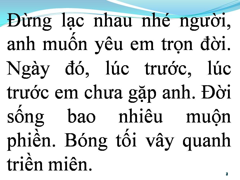 Lời bài hát BÀI HÁT TÌNH YÊU