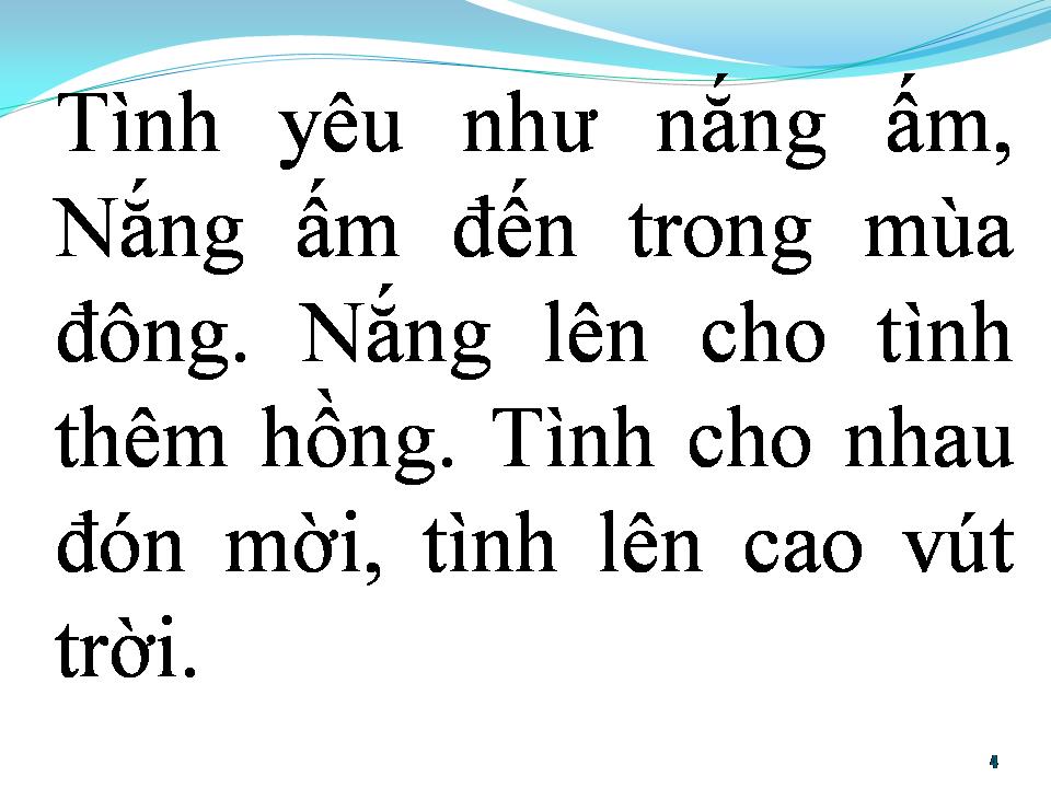 Lời bài hát BÀI HÁT TÌNH YÊU