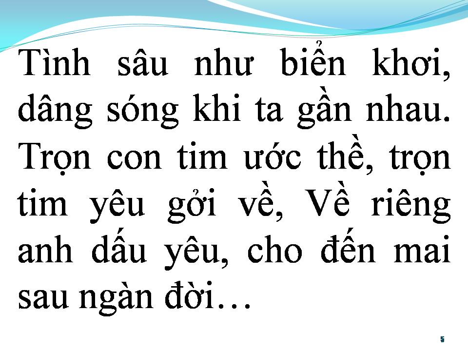 Lời bài hát BÀI HÁT TÌNH YÊU