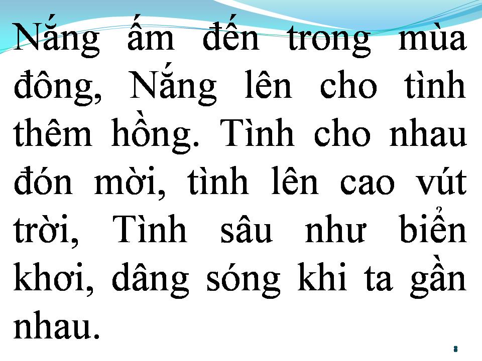 Lời bài hát BÀI HÁT TÌNH YÊU