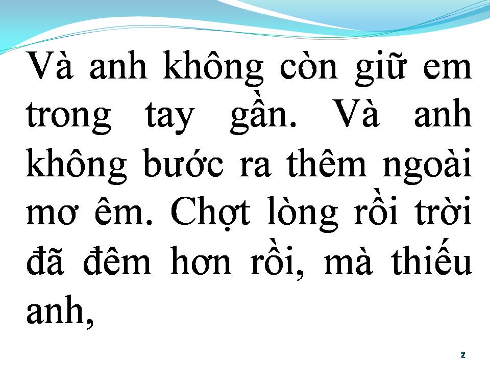 Lời bài hát BÀI HÁT XƯA