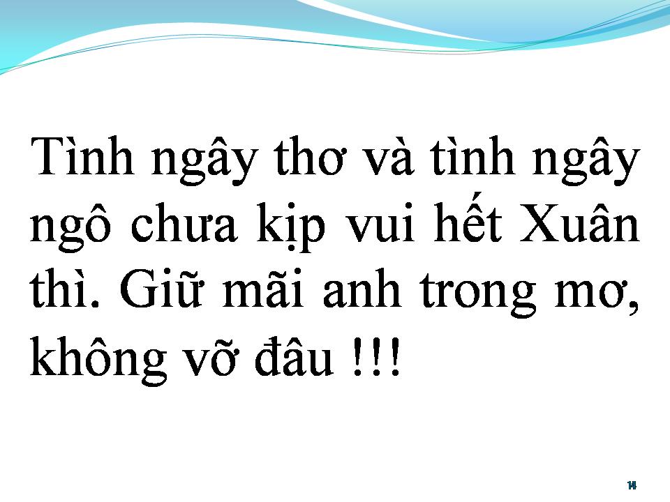Lời bài hát BÀI HÁT XƯA